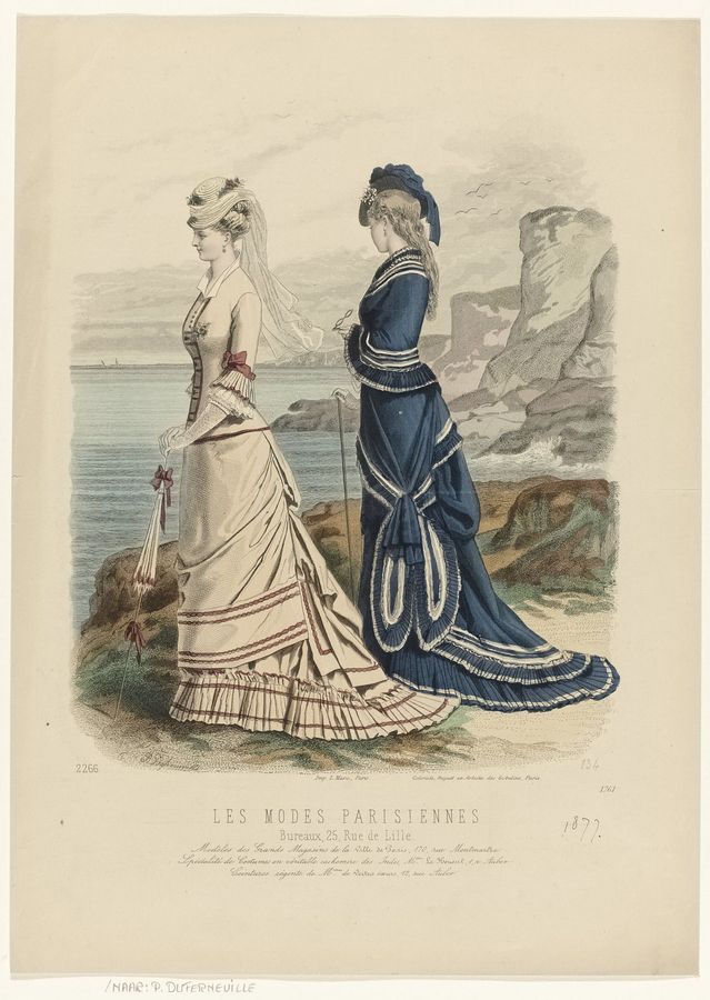 Les Modes Parisiennes, 1877, No. 1761 Modèles des Grands Magasins (..), RP-P-OB-103.518
