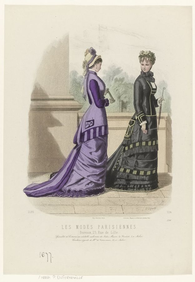 Les Modes Parisiennes, 1877, No. 1756 Spécialité de Costumes (..), RP-P-OB-103.527