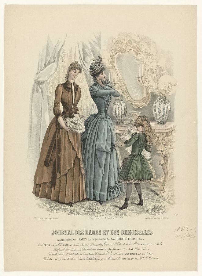 Journal des Dames et des Demoiselles, 1887-1889, No. 2488 Toilettes de Mesd.elles EDON (..), RP-P-OB-103.566