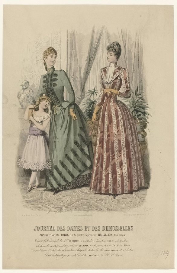 Journal des Dames et des Demoiselles, 1888-1889, No. 2495 Tissus et Foulards de la M.on LE HOUSSEL (..), RP-P-OB-103.567
