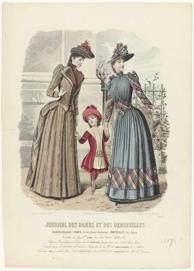 Journal des Dames et des Demoiselles, 1888-1889, No. 2558 Toilettes de Mesd.elles EDON (..), RP-P-OB-103.569
