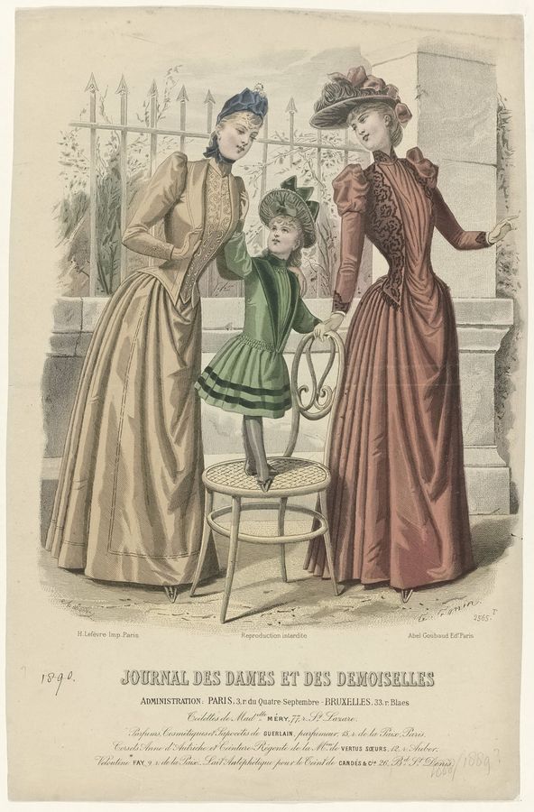 Journal des Dames et des Demoiselles, 1888-1889, No. 2565 Toilettes de Mad.elle MÉRY (..), RP-P-OB-103.570