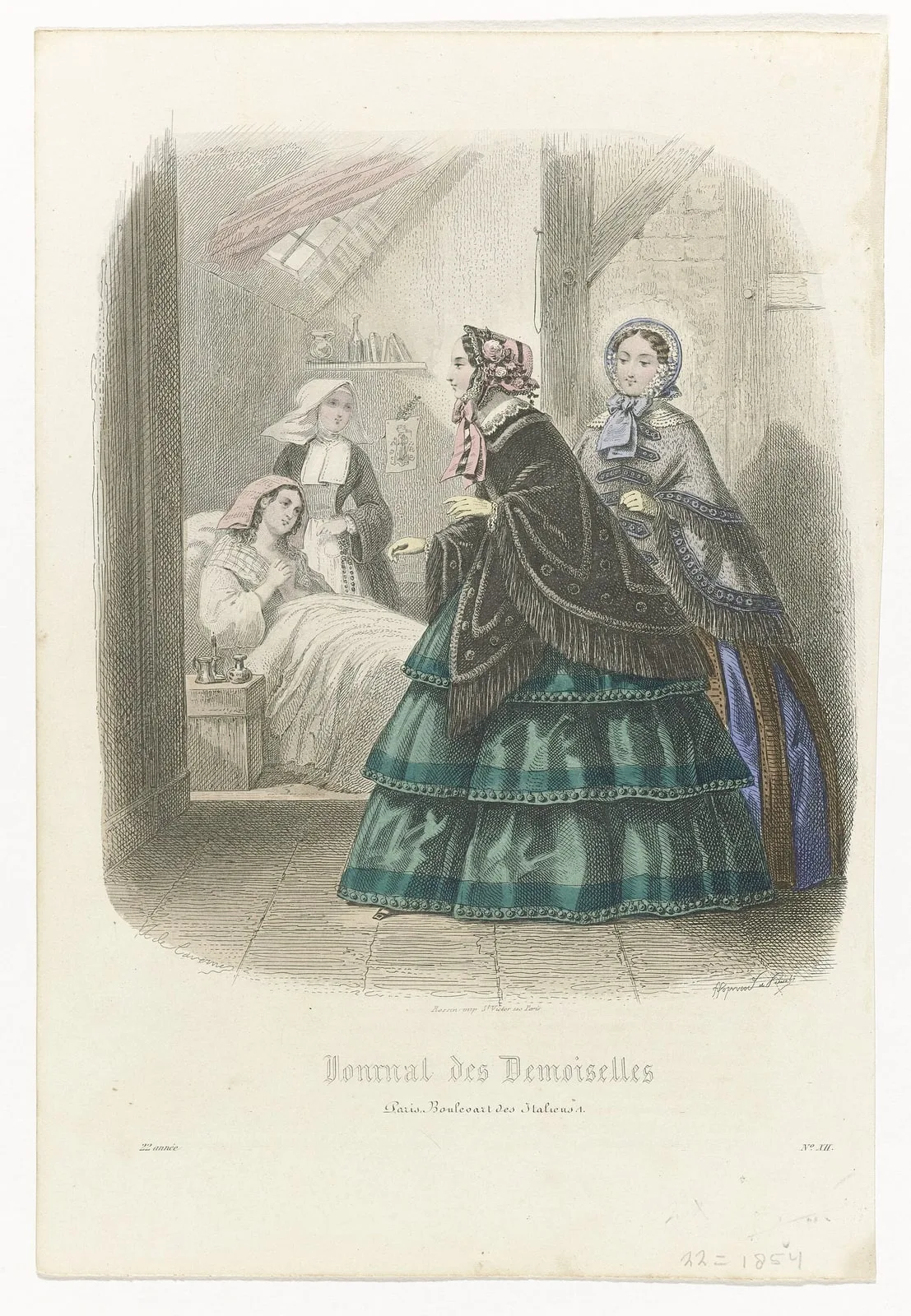 Journal des Demoiselles, 1854, No. 12, 22e année, RP-P-2009-3377