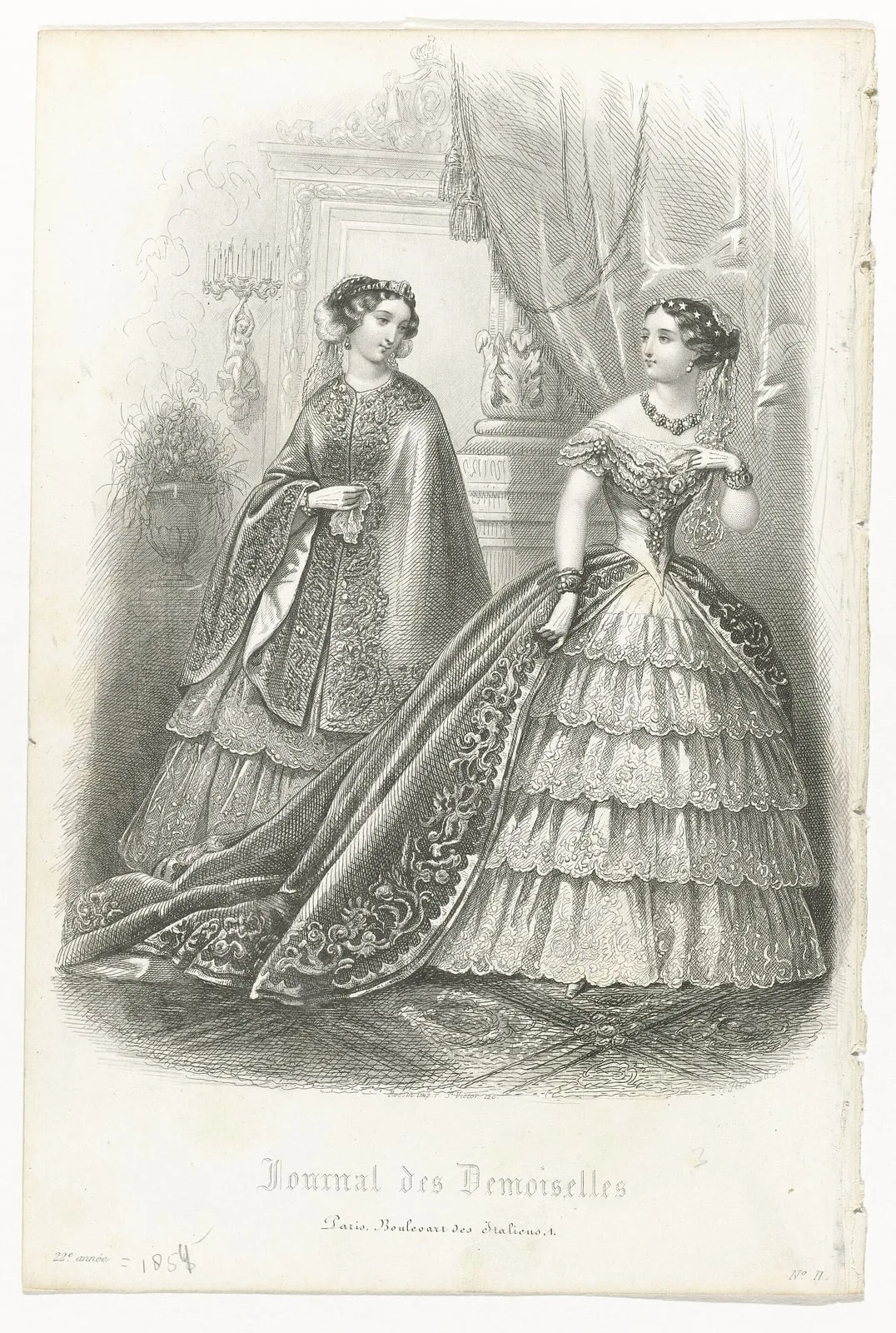Journal des Demoiselles, 1854, No. 2, 22e année, RP-P-2009-3380