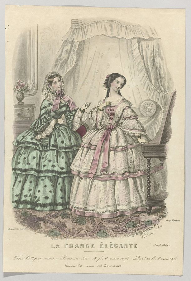 La France Élégante, Avril 1856 Trois N.os par mois, RP-P-2009-3401