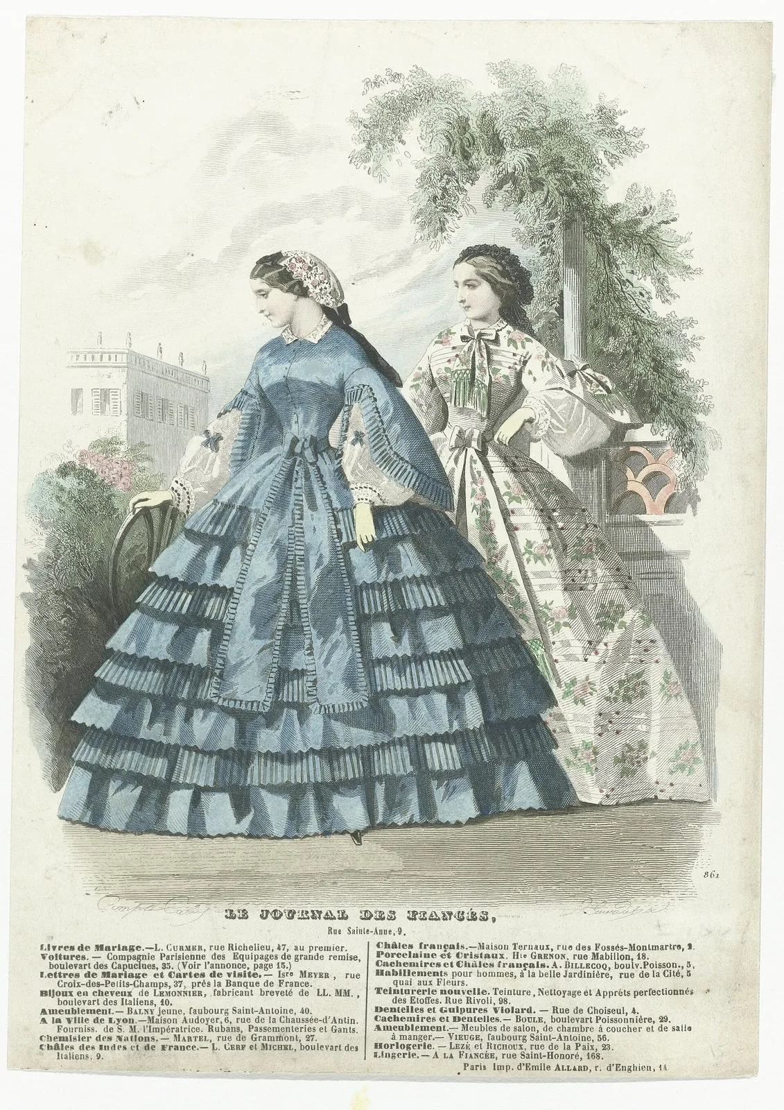 Le Journal des Fiancés, 1860-1861, No. 861 Livres de Mariag, RP-P-2009-3472