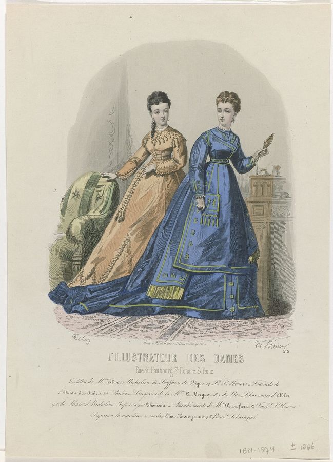 L'Illustrateur des Dames, ca. 1867, No. 215 Toilettes de Mme Elis, RP-P-2009-3515