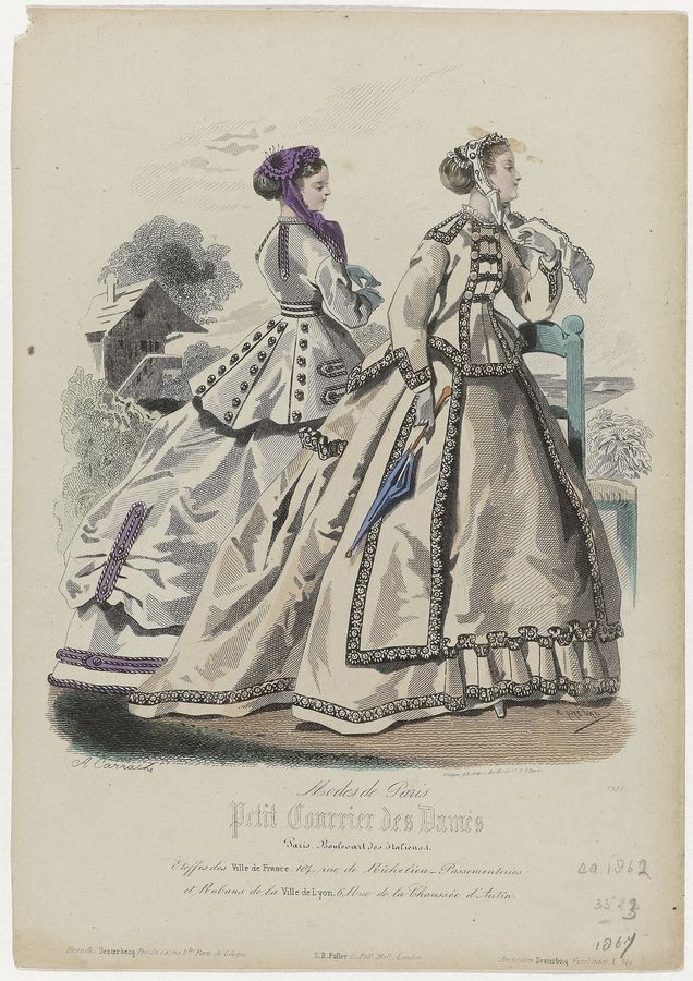 Petit Courrier des Dames, 1867, No. 3523 Etoffes des Ville de Franc, RP-P-2009-3525