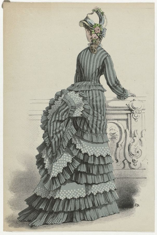 Dame aan balustrade, 1874, No. 59, RP-P-2009-3629