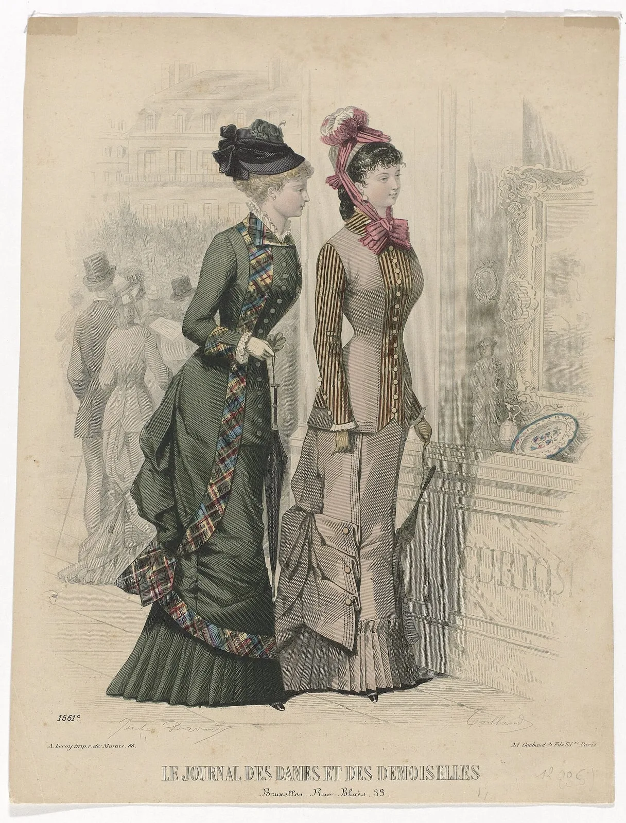 Winkelen Le Journal des Dames et des Demoiselles, 1878 No. 1561c, RP-P-2009-3668