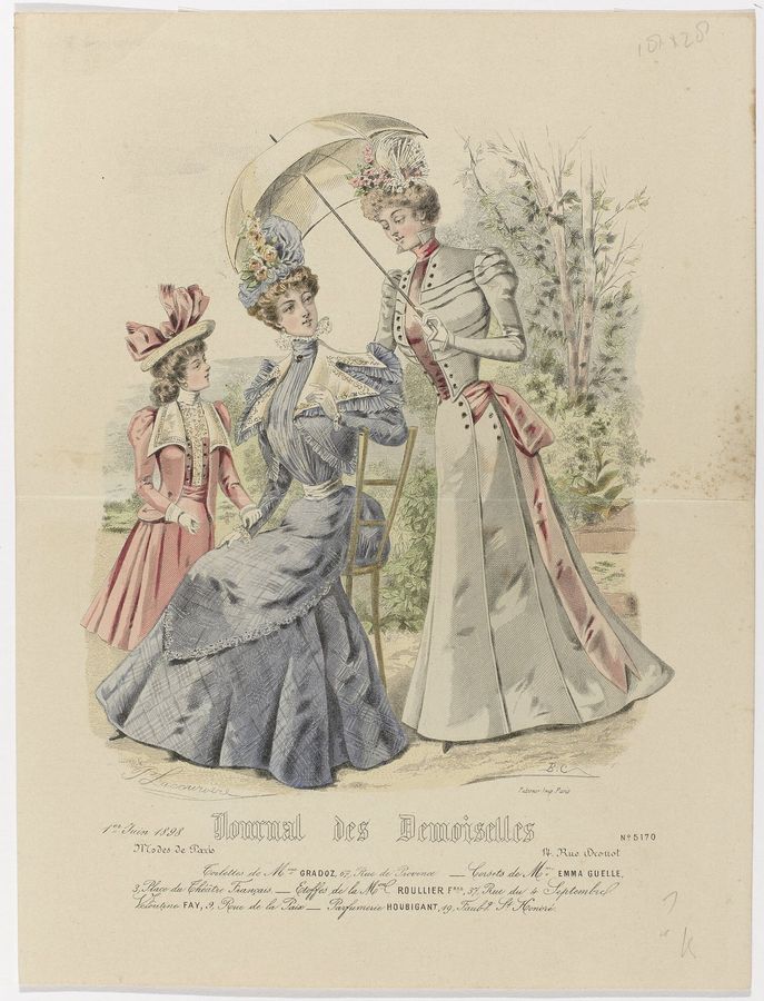 Journal des Demoiselles, 1 Juin 1898, No. 5170 Toilettes de Mme Gradoz, RP-P-2009-3781
