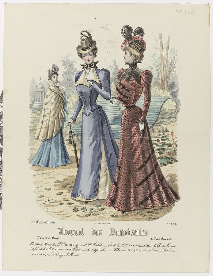 Journal des Demoiselles, 1 Septembre 1898, No. 5176 Toilettes et Modes, RP-P-2009-3782