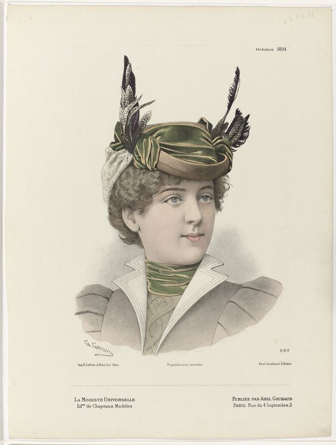 La Modiste Universelle, octobre 1894, No. 884, RP-P-2009-3758