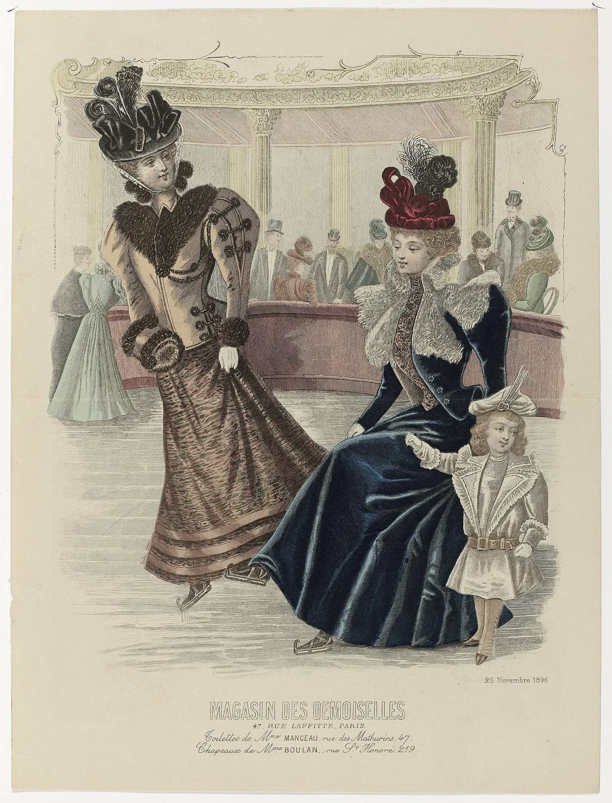 Magasin des Demoiselles, 25 Novembre 1896 Toilettes de Mme Manceau, RP-P-2009-3769