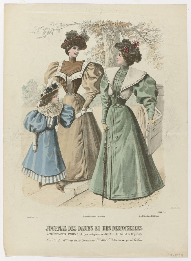 Journal des Dames et des Demoiselles, 1-9-1894, Nr. 3048 T.C. Toilettes de Mme Thirion, RP-P-2009-3759