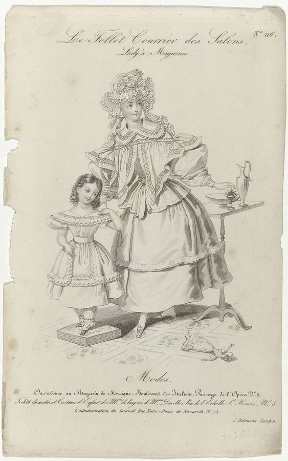 Le Follet Courrier des Salons, Lady's Magazine, 1831, No. 116 Toilette du matin (..), RP-P-2009-3157