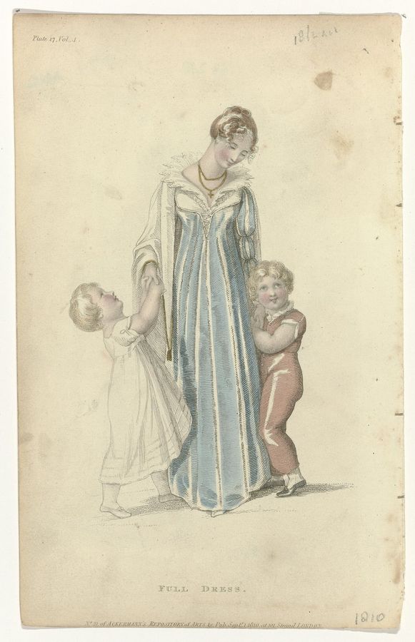 Ackermann's Repository of Arts, 1 september 1810, Plate 17, Vol. 4, No. 21 Full Dress., RP-P-2009-2600