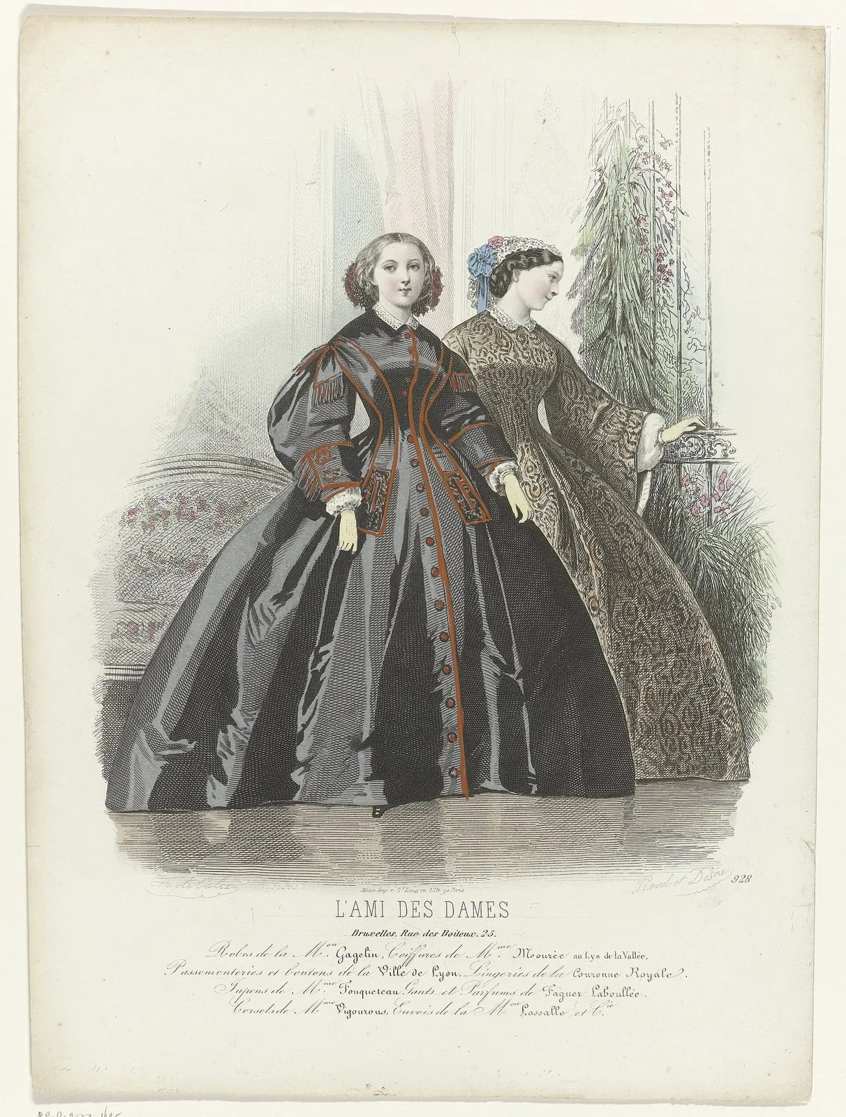 L'Ami des Dames, ca. 1863, No. 928 Robes de la Mon. Gagelin (..), RP-P-2009-1625
