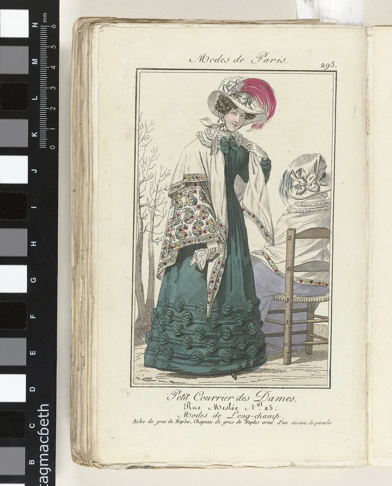 Petit Courrier des Dames 1825 (293) Petit Courrier des Dames, ou Nouveau Journal des Modes, des Théatres, de la Litterature et des Arts (serietitel), BI-1938-0114A-30