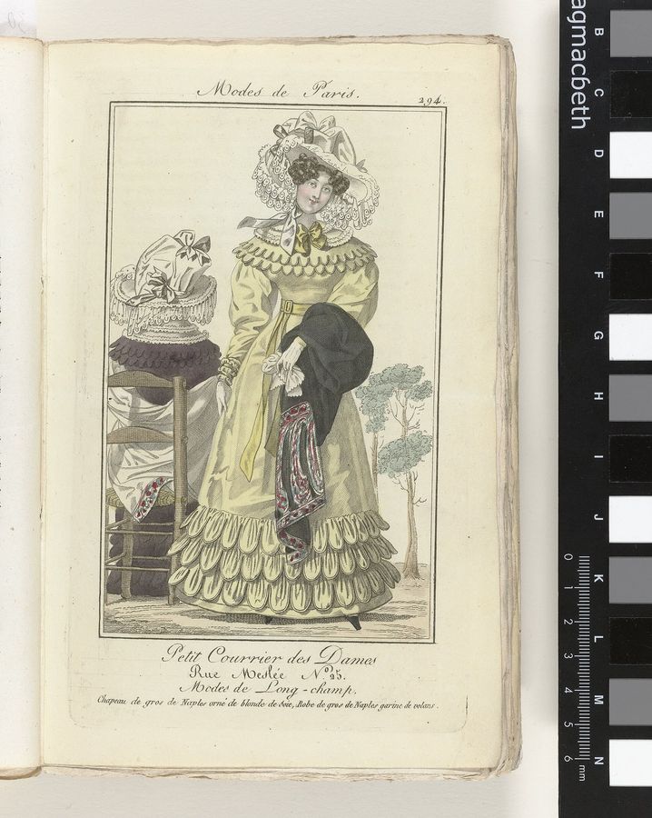 Petit Courrier des Dames 1825 (294) Petit Courrier des Dames, ou Nouveau Journal des Modes, des Théatres, de la Litterature et des Arts (serietitel), BI-1938-0114A-32
