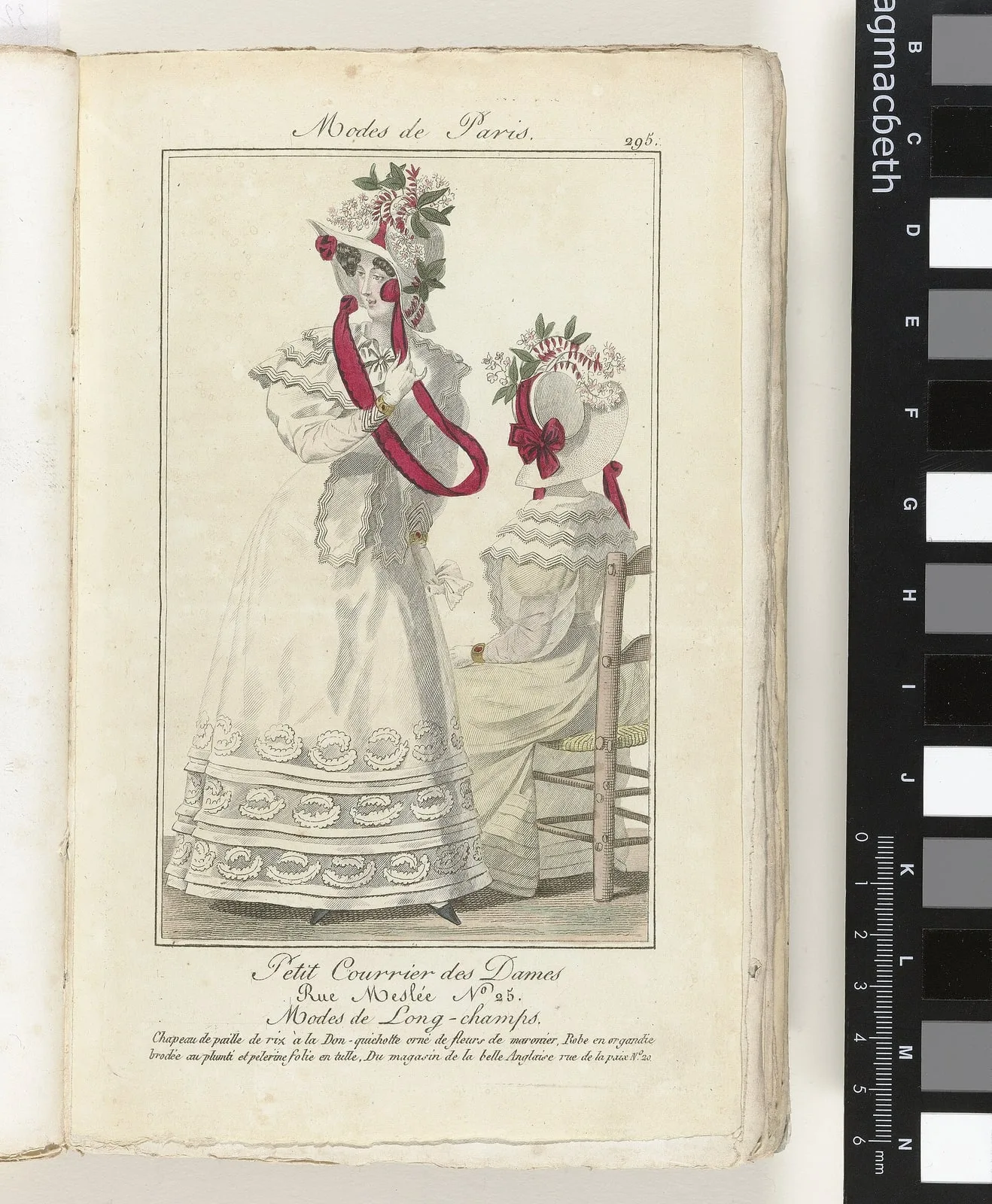Petit Courrier des Dames 1825 (295) Petit Courrier des Dames, ou Nouveau Journal des Modes, des Théatres, de la Litterature et des Arts (serietitel), BI-1938-0114A-33