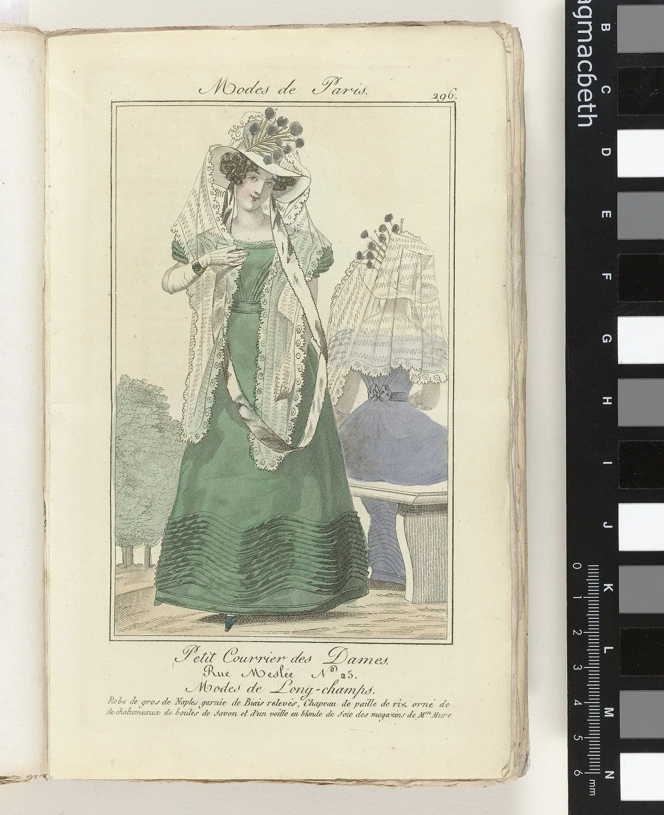 Petit Courrier des Dames 1825 (296) Petit Courrier des Dames, ou Nouveau Journal des Modes, des Théatres, de la Litterature et des Arts (serietitel), BI-1938-0114A-34