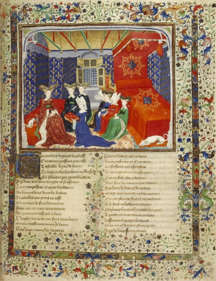 Christine de Pisan with Queen Isabeau