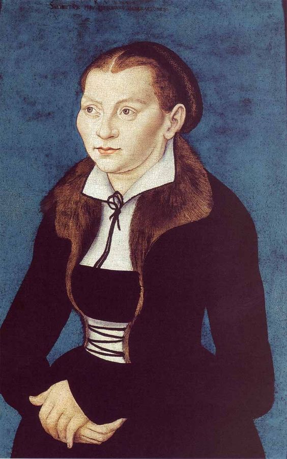 German : Katharina von Bora als Halbfigur nach links Katharina of Bora (1499-1552)