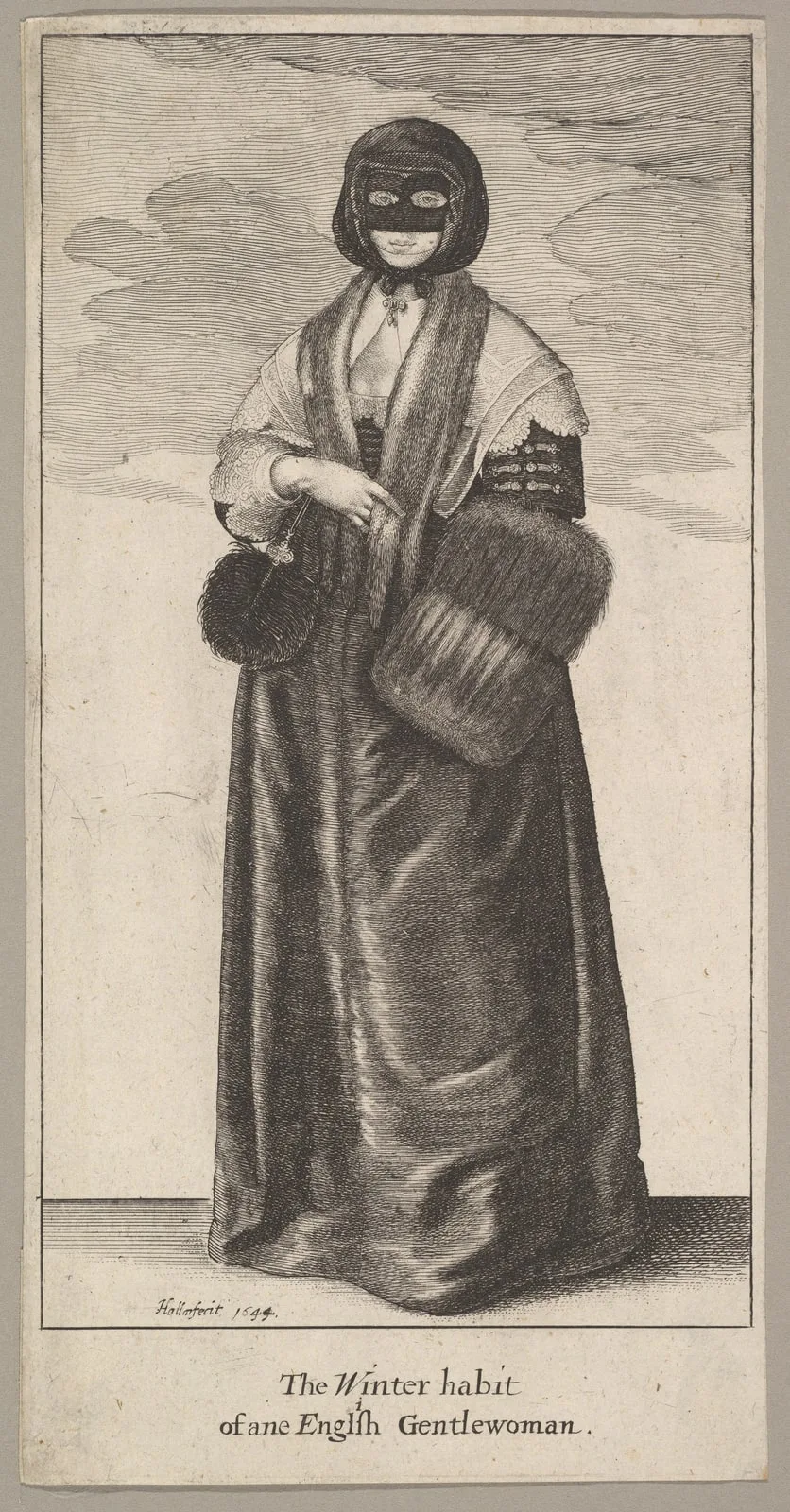 English Lady in Winter Costume (The Winter habit of an English Gentlewoman)
