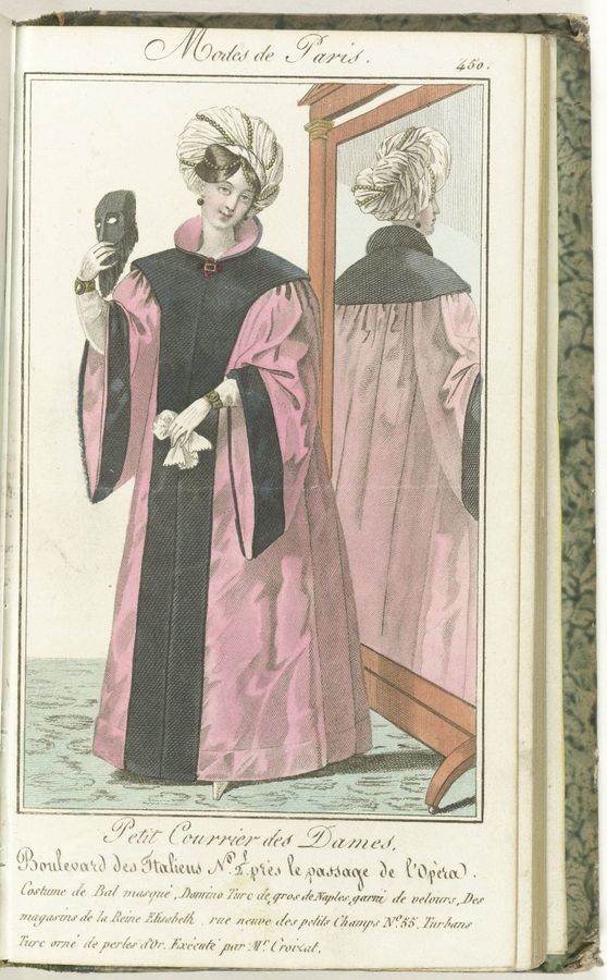 Petit Courrier des Dames, 20 février 1827, No. 450 : Costume de Bal masqué...
