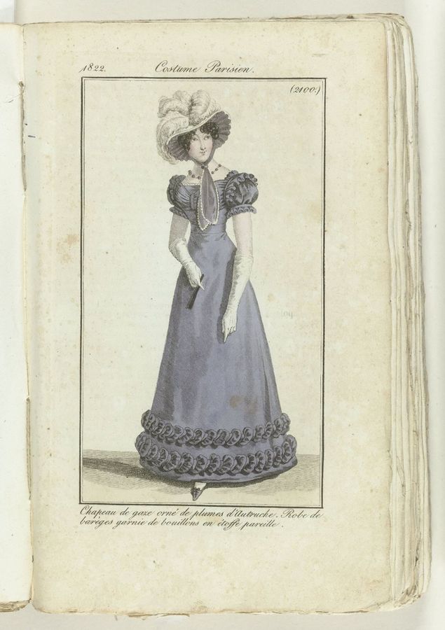 Journal des Dames et des Modes 1822, Costume Parisien (2100)