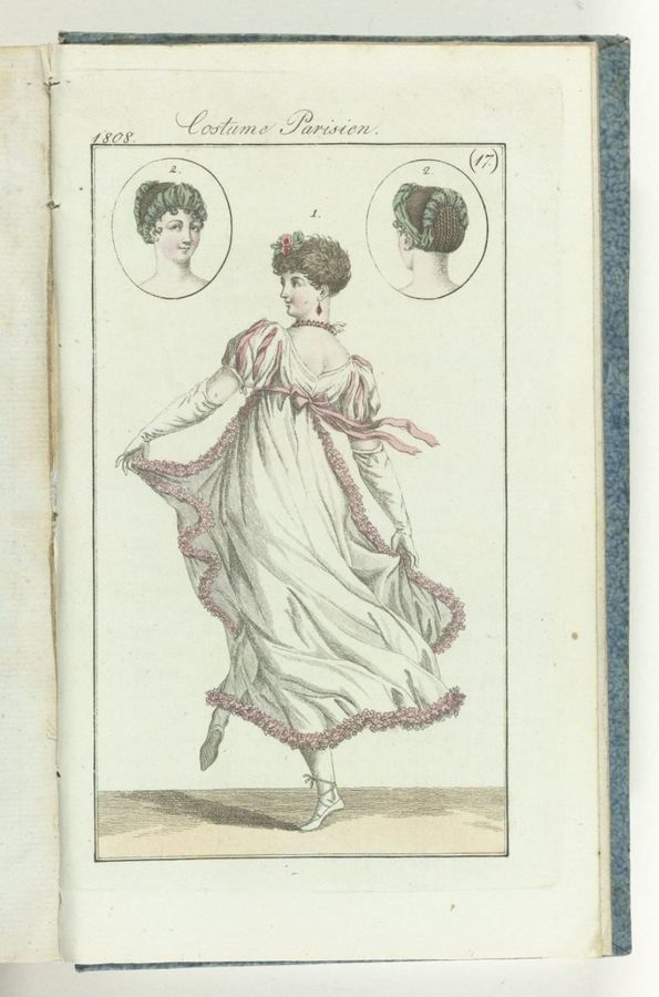 Journal des Dames et des Modes, editie Frankfurt 25 avril 1808, Costume Parisien (17)