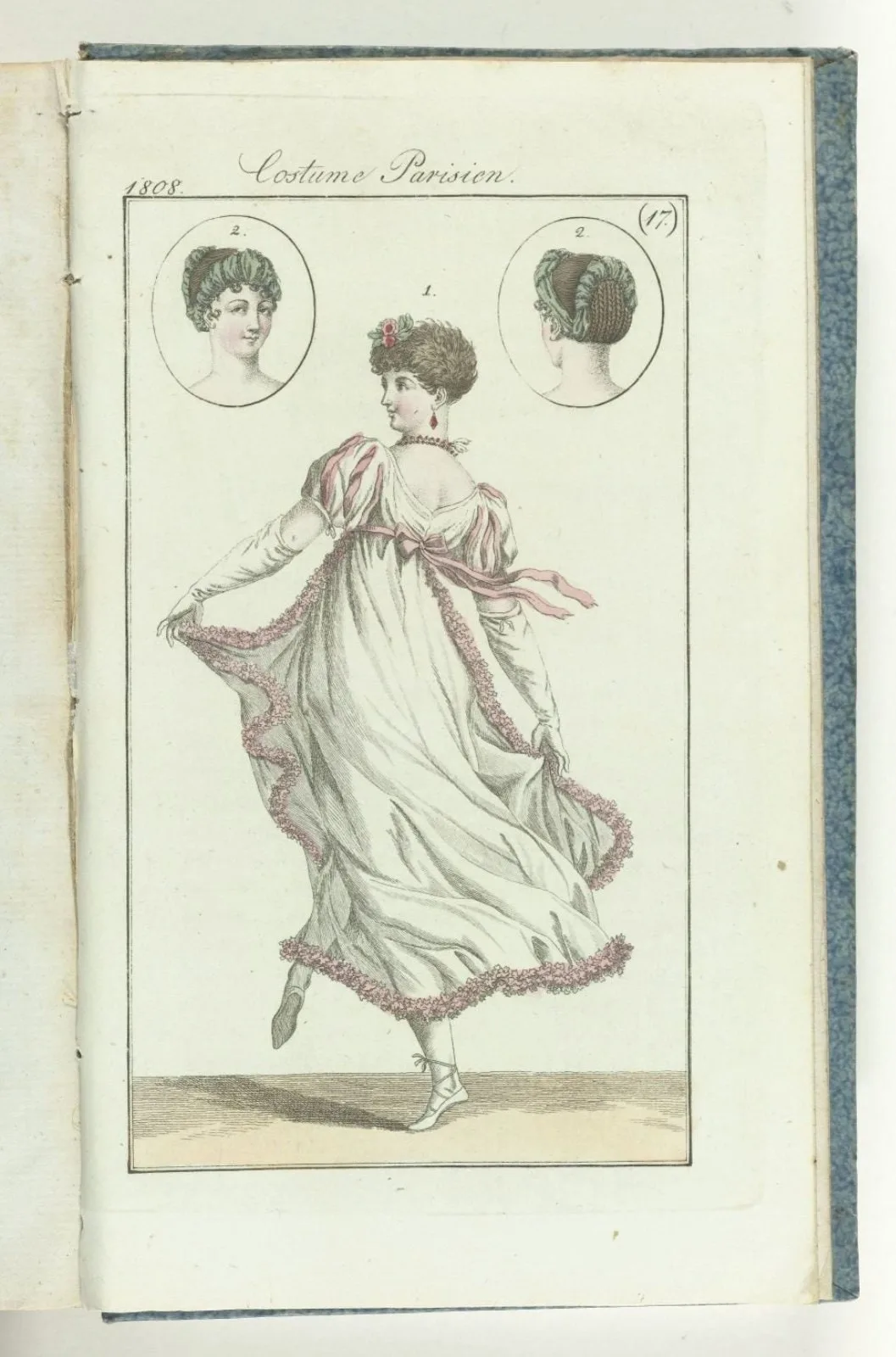Journal des Dames et des Modes, editie Frankfurt 25 avril 1808, Costume Parisien (17)