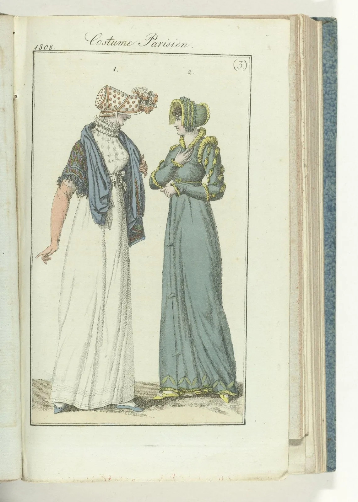 Journal des Dames et des Modes, editie Frankfurt 18 Janvier 1808, Costume Parisien (3)