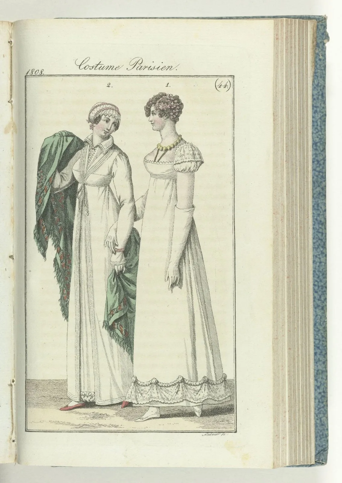 Journal des Dames et des Modes, editie Frankfurt 30 octobre 1808, Costume Parisien (44)