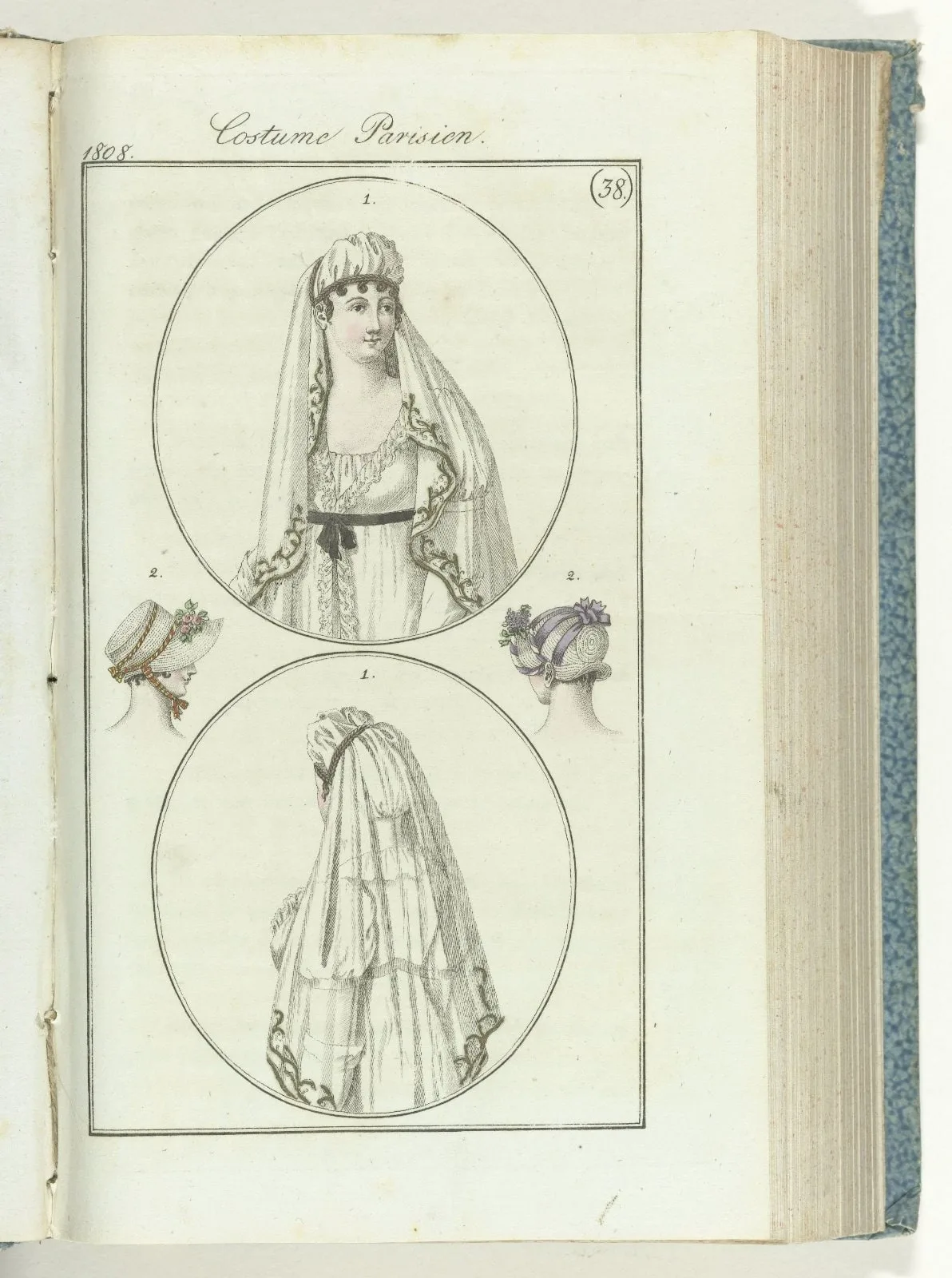 Journal des Dames et des Modes, editie Frankfurt 18 septembre 1808, Costume Parisien (38)