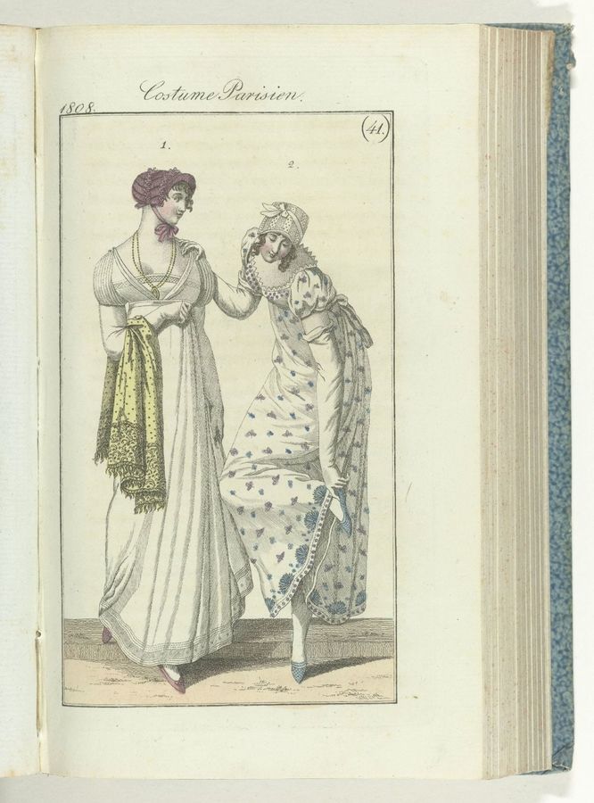 Journal des Dames et des Modes, editie Frankfurt 9 octobre 1808, Costume Parisien (41)