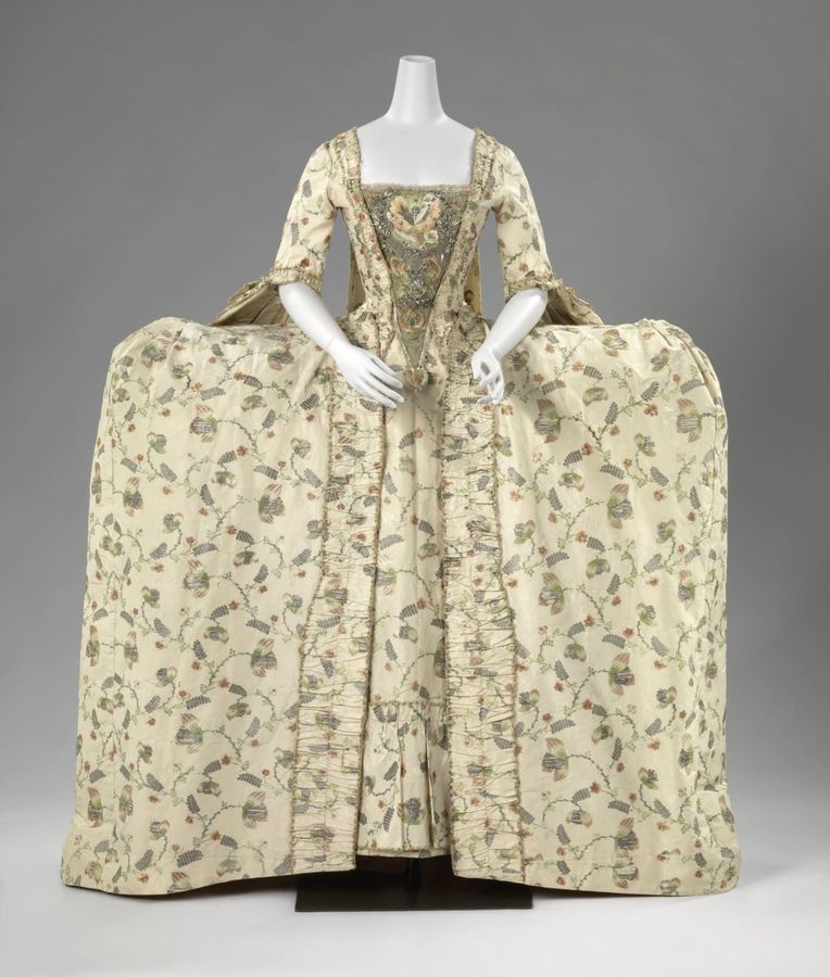 Sack-Back Gown with a Half Skirt (robe à la française)