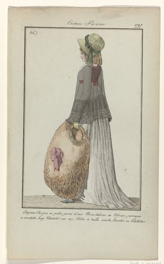 Journal des Dames et des Modes, Costume Parisien, 17 décembre 1797, (15 (bis)) : Chapeau-Casqu (...)