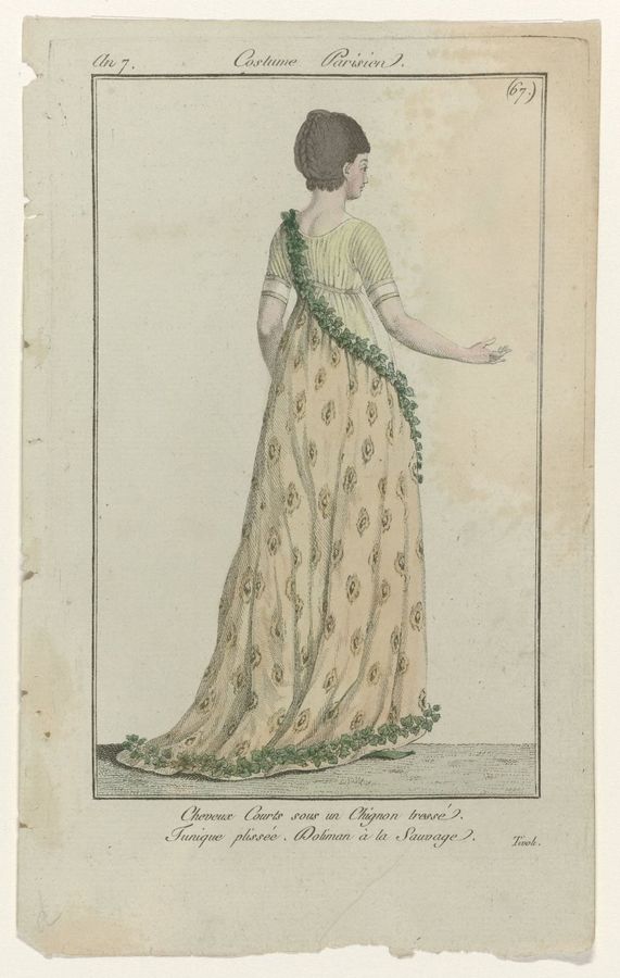 Journal des Dames et des Modes, Costume Parisien, 11 octobre 1798, An 7 (67) : Cheveux Courts (...)