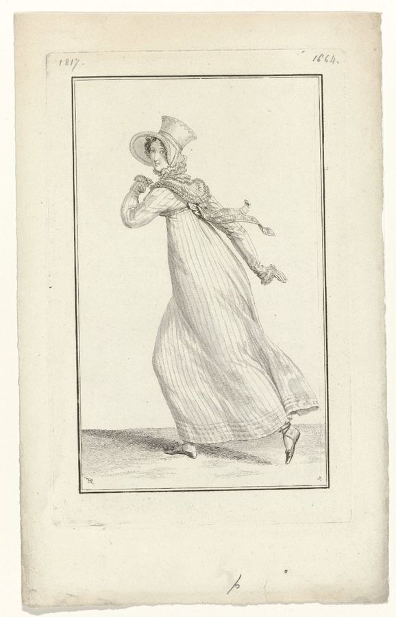 Journal des Dames et des Modes, Costume Parisien, 25 juillet 1817 (1664)