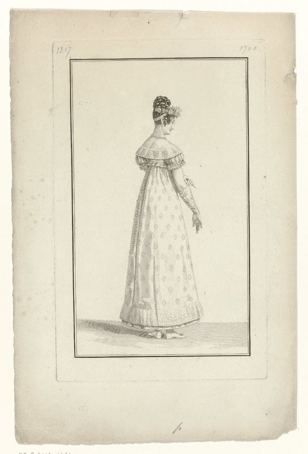 Journal des Dames et des Modes, Costume Parisien, 31 décembre 1817 (1700)