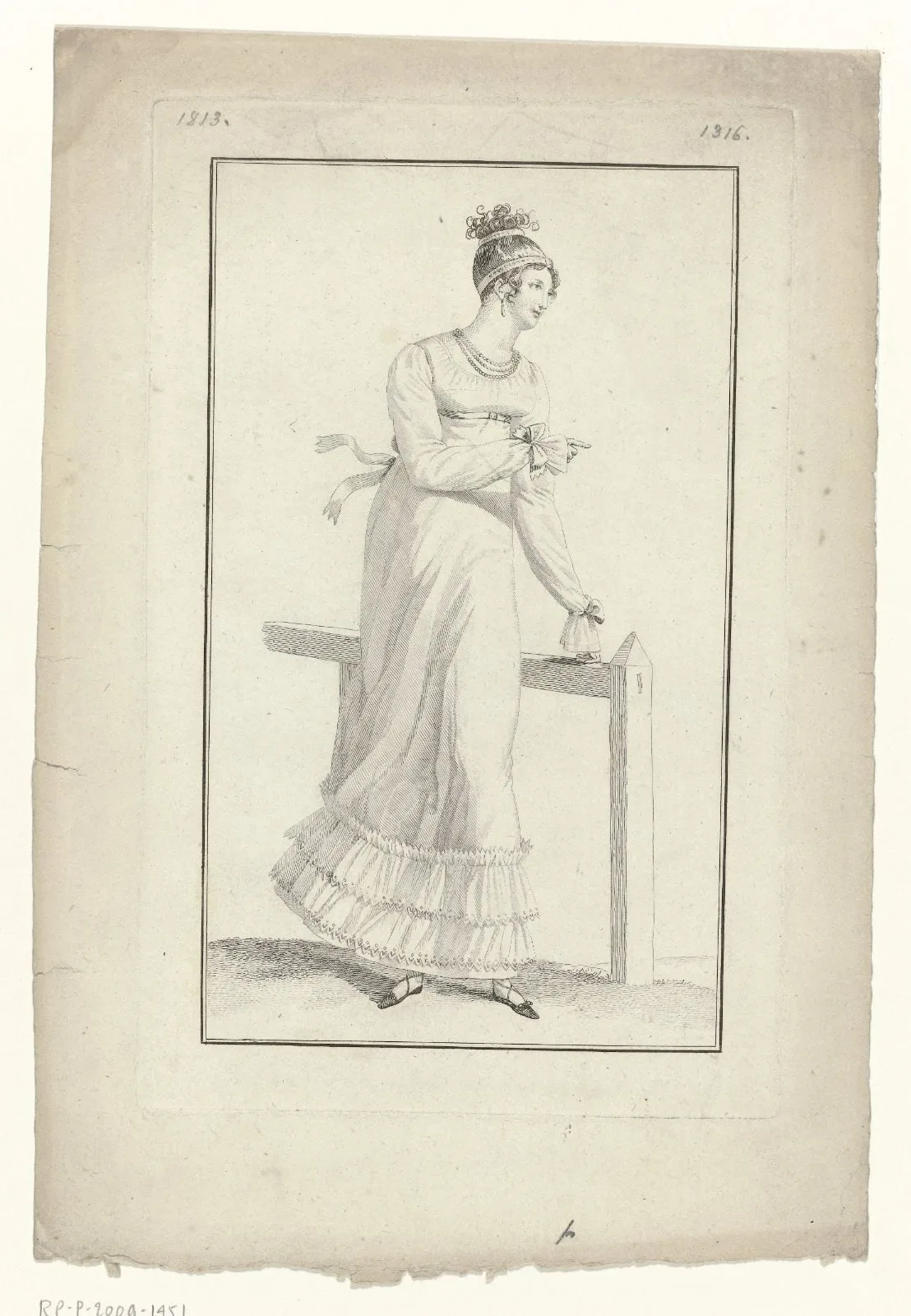 Journal des Dames et des Modes, Costume Parisien, 5 juin 1813 (1316)