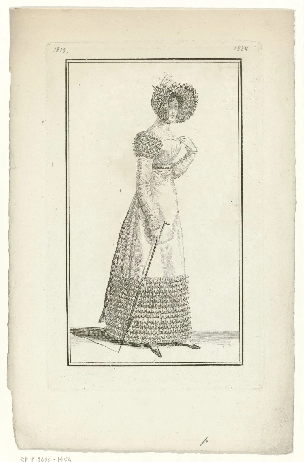Journal des Dames et des Modes, Costume Parisien, 10 juillet 1819 (1828)