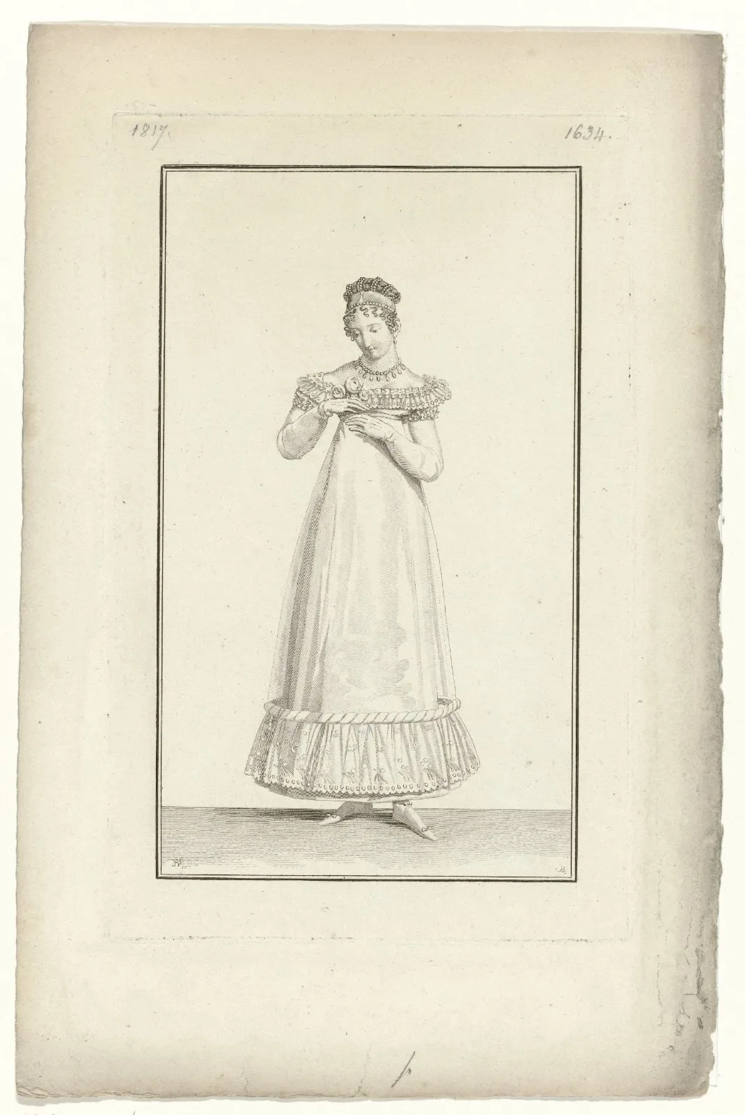 Journal des Dames et des Modes, Costume Parisien, 15 mars 1817 (1634)
