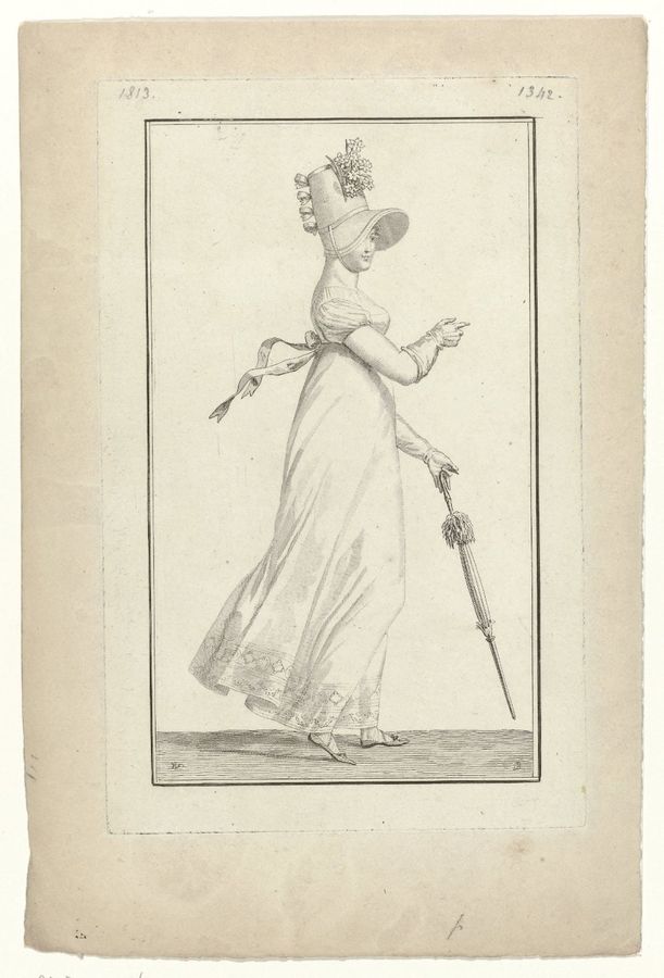 Journal des Dames et des Modes, Costume Parisien, 25 septembre 1813 (1342)