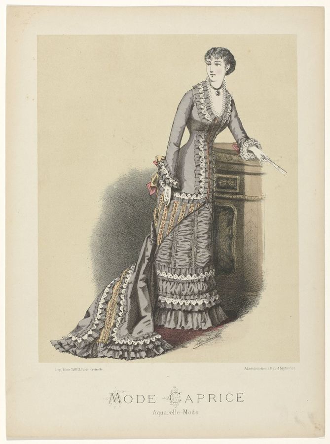 Mode Caprice, 1886 No. 10321 : Aquarelle-Mode