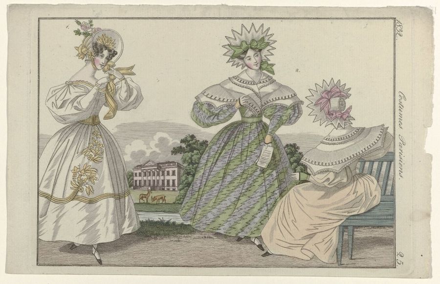 Journal des Dames et des Modes, editie Frankfurt, 1832, Costumes Parisiens, No. 25
