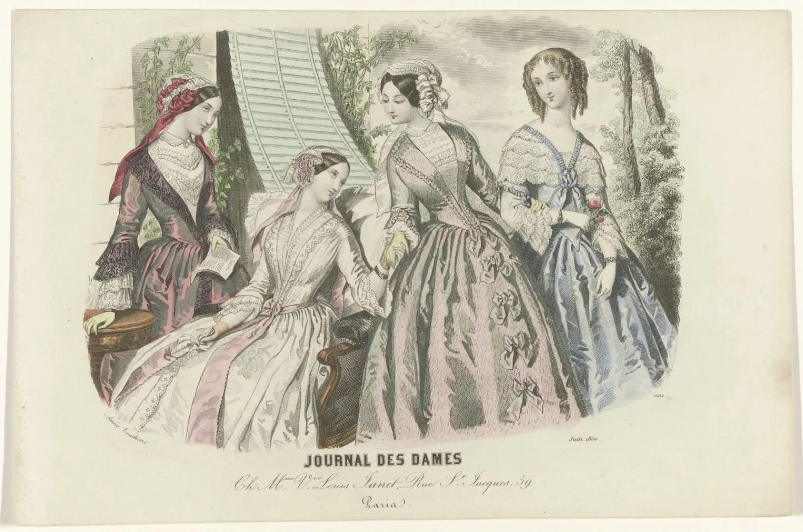 Journal des Dames, Juin 1850, No. 1608 : Ch. Mme Louis Janet (...)