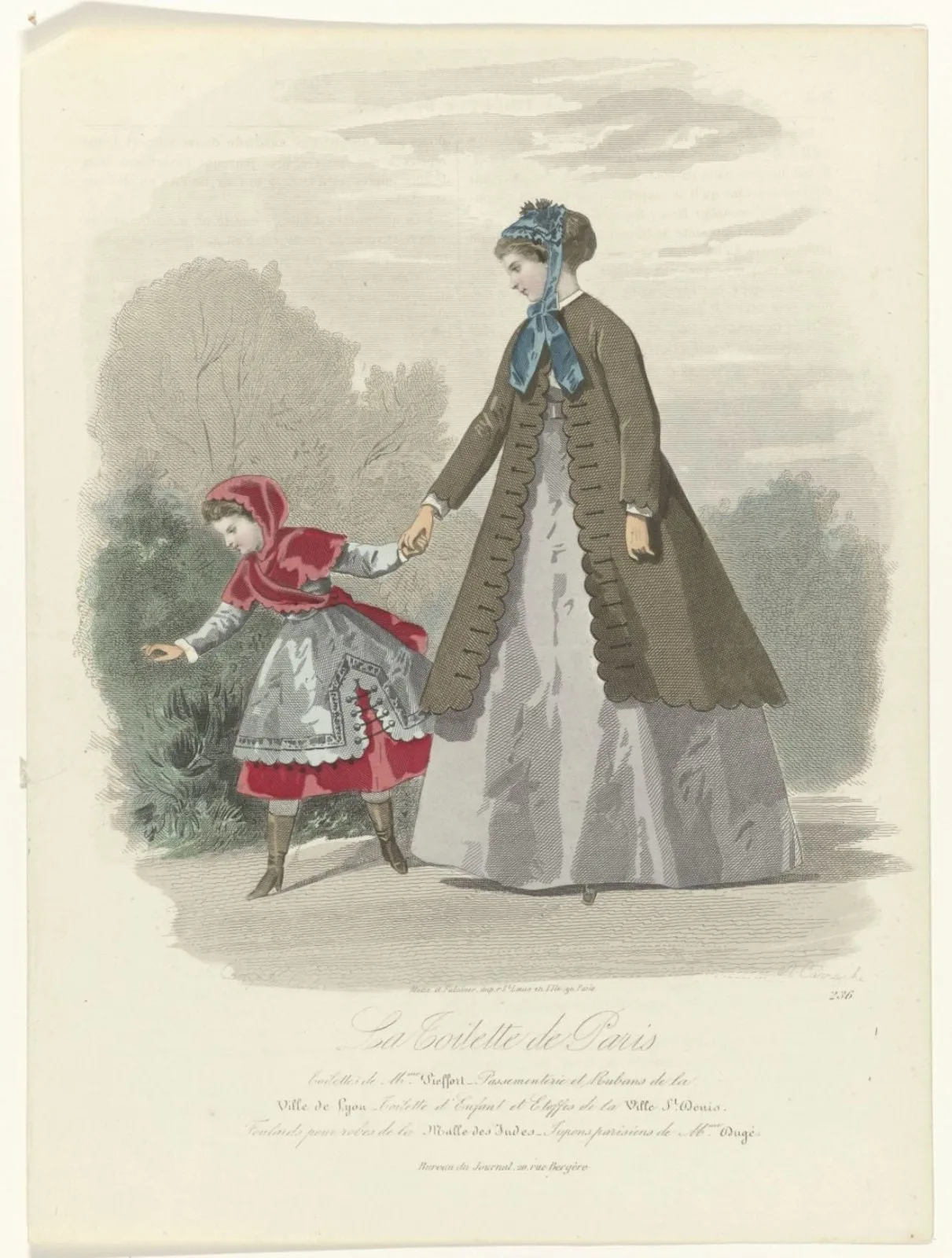 La Toilette de Paris, 1865, No. 236 : Toilettes de Mme Pieffort (...)